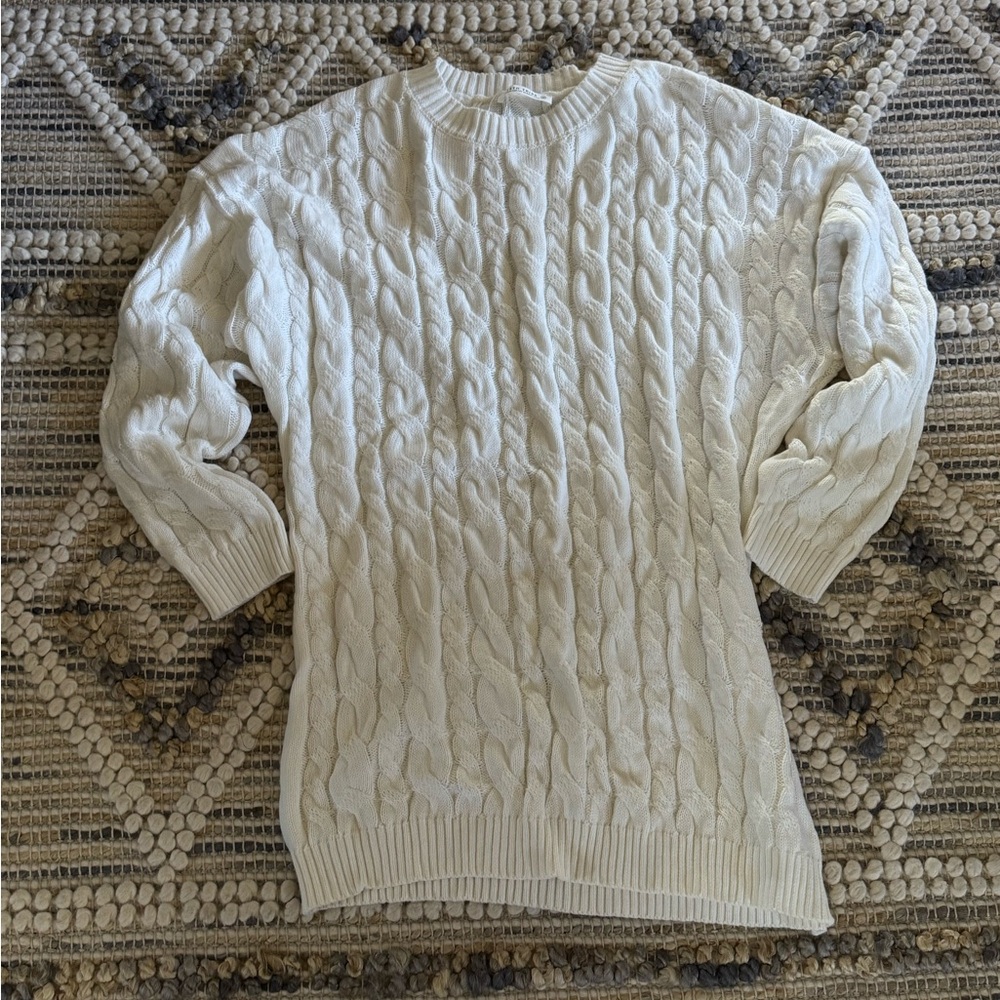 NWT 12th Tribe Cable Knit Sweater Dress